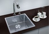 Кухонная мойка Blanco Andano 340-IF, отводная арматура, полированная сталь 522953