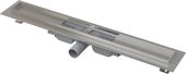 Душевой лоток Alcaplast Low, 750мм, с порогами для решётки, горизонтальным сток, нержавеющая сталь APZ101-750