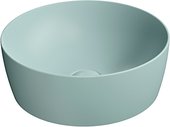 Раковина GSI Nubes d400, накладная, круглая, Ghiaccio matte голубой 903915