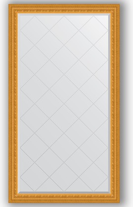 Зеркало Evoform Exclusive-G 950x1690 с гравировкой, в багетной раме 80мм, сусальное золото BY 4396