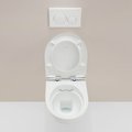 Унитаз подвесной Geberit Renova Rimfree, без ободка, с быстросъёмным сиденьем QuickRelease, белый 500.801.00.1