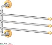 Держатель поворотный тройной, хром золото 3SC STI 111