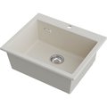Кухонная мойка Omoikiri Omishima 60 CR Matt Natceramic, врезной монтаж, cream матовый 4997546