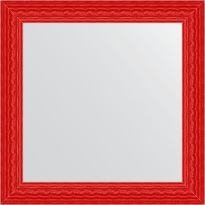 Зеркало Evoform Definite 800x800 в багетной раме 89мм, красная волна BY 3907