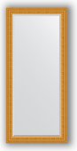 Зеркало Evoform Exclusive 750x1650 с фацетом, в багетной раме 80мм, сусальное золото BY 1304
