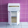 Тумба напольная Санта Омега 450x850x305, напольная, белый 307002