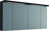 Шкаф зеркальный подвесной со светильником, 4 двери 140x23x73см Verona Viva VA608