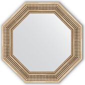 Зеркало Evoform Octagon 678x678 в багетной раме 93мм, серебряный акведук BY 3815