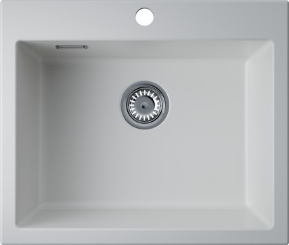 Кухонная мойка Omoikiri Omishima 60 WH Matt Natceramic, врезной монтаж, белый матовый 4997543