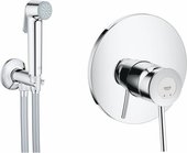 Смеситель с гигиеническим душем Grohe BauClassic встраиваемый, хром 124902