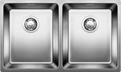 Кухонная мойка без крыла, с клапаном-автоматом, нержавеющая сталь зеркальной полировки Blanco Andano 340/340-IF 520831