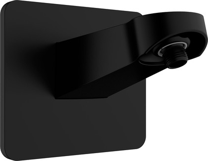 Держатель верхнего душа AQUAme L180, настенный, чёрный матовый AQM8701MB