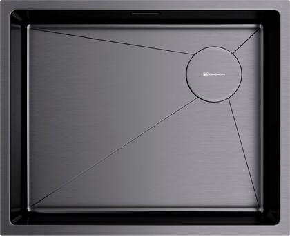 Кухонная мойка Omoikiri Taki 54-U/IF-R Side SF GM, слив справа, воронёная сталь 4997582