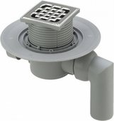 Трап для душа 100x100мм с решеткой из нержавеющей стали Viega Advantix 557126