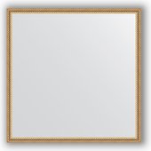 Зеркало Evoform Definite 680x680 в багетной раме 28мм, витое золото BY 0657
