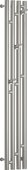 Полотенцесушитель электрический Сунержа Кантата 3.0 1200х159 правый, полированная сталь 00-5847-1216