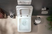 Унитаз подвесной Hansgrohe EluPura Original Q безободковый, сиденье без микролифта, белый 60208450