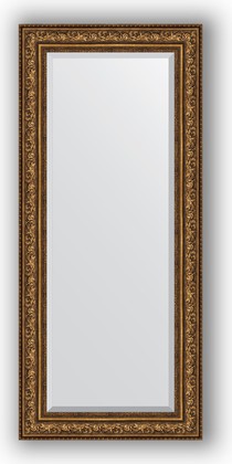 Зеркало Evoform Exclusive 700x1600 с фацетом, в багетной раме 109мм, виньетка состаренная бронза BY 3583
