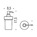 Дозатор для жидкого мыла Colombo Bart настольный, стекло, матовый B9307.000