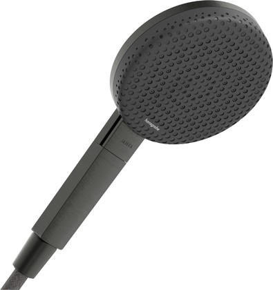 Ручной душ Hansgrohe Alive Select S 125 3jet EcoSmart, шлифованный чёрный хром 24511340
