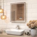 Зеркало Vigo Geometry Media Voice 600x700 LED-подсветка, подогрев, голосовое управление, Bluetooth, дата, время 044
