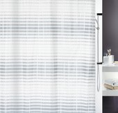 Штора для ванны 180x200см текстильная бело-серая Spirella NOON 1015180
