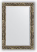 Зеркало Evoform Exclusive 630x930 с фацетом, в багетной раме 70мм, старое дерево с плетением BY 3434