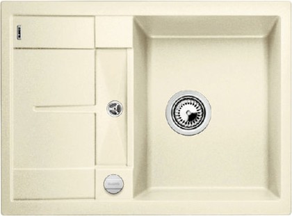 Кухонная мойка Blanco Metra 45S Compact, с крылом, с клапаном-автоматом, гранит, жасмин 519577