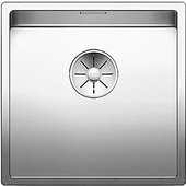 Кухонная мойка Blanco Claron 400-U, отводная арматура, полированная сталь 521573