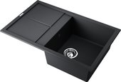 Кухонная мойка Omoikiri Sumi 79-BL с крылом, tetogranit, чёрный 4993662