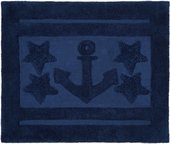 Коврик для ванной хлопковый 55x65см синий Spirella Anchor Star 1017659