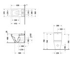 Унитаз напольный Duravit DuraStyle, подвод воды снизу, комплект (чаша, бачок, сиденье) 2155090000+0935100005
