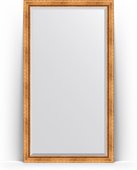 Зеркало Evoform Exclusive Floor 1110x2010 пристенное напольное, с фацетом, в багетной раме 88мм, римское золото BY 6157