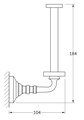 Держатель запасных рулонов туалетной бумаги 3SC, хром STI 022
