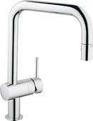 Смеситель для кухни однорычажный с выдвижным изливом, хром Grohe MINTA 32322000