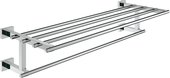 Держатель с полочкой для полотенец, хром Grohe Essentials Cube 40512000