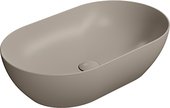 Раковина GSI Pura 600, накладная, серо-бежевый матовый 8834PVC05