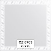 Зеркало для ванной с орнаментом 70x70см FBS CZ 0703
