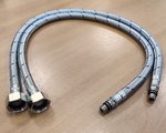 Гибкая подводка смесителя Aquatek, M10x1 x G1/2", 60см, пара, нержавеющая сталь 5907SP