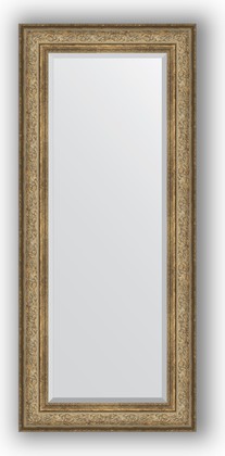Зеркало Evoform Exclusive 650x1500 с фацетом, в багетной раме 109мм, виньетка античная бронза BY 3555