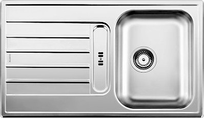 Кухонная мойка Blanco Livit 45S, с крылом, полированная сталь 514788