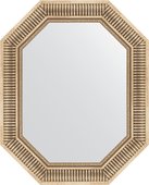 Зеркало Evoform Polygon 620x770 в багетной раме 93мм, серебряный акведук BY 7202