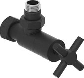 Вентиль Сунержа угловой Крест G1/2"НРxG3/4"НГ, тёмный титан муар 15-1408-1234