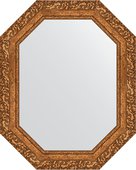 Зеркало Evoform Polygon 600x750 в багетной раме 85мм, виньетка бронзовая BY 7146