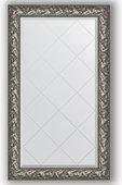 Зеркало Evoform Exclusive-G 790x1330 с гравировкой, в багетной раме 99мм, византия серебро BY 4243