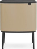Мусорный бак Brabantia Bo Touch Bin 11/23л, двухсекционный, песочный 316289