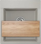 Кухонная мойка Granula Estetica ES-4701, 470x500, кварц, Базальт 4701, БАЗАЛЬТ