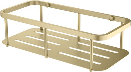 Полка для душа Aquatek 265x124x7, шлифованное золото AQ4936BG