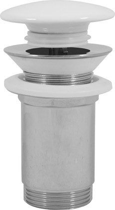 Донный клапан для раковины RAV Slezak Click-Claсk, круглая керамическая крышка, хром MD0485