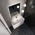 Тумба с умывальником AQUAme S1 80, подвесная, белый глянец AQM900180WH+1017000800001